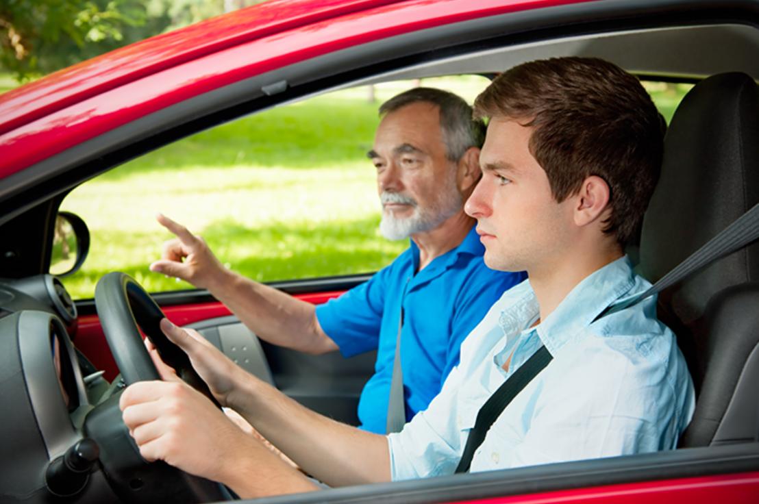 lors de l'examen du permis de conduire